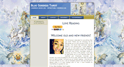 Desktop Screenshot of bluegoddesstarot.com