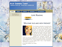 Tablet Screenshot of bluegoddesstarot.com